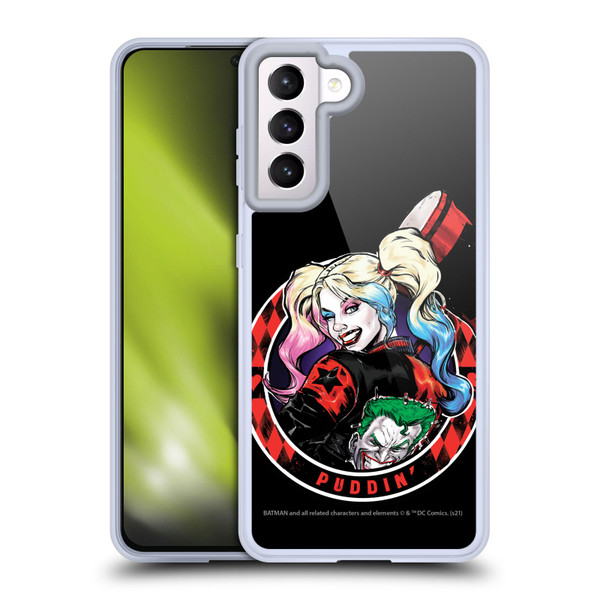 Batman DC Comics Harley Quinn Graphics Puddin Soft Gel Case for Samsung Galaxy S21 5G