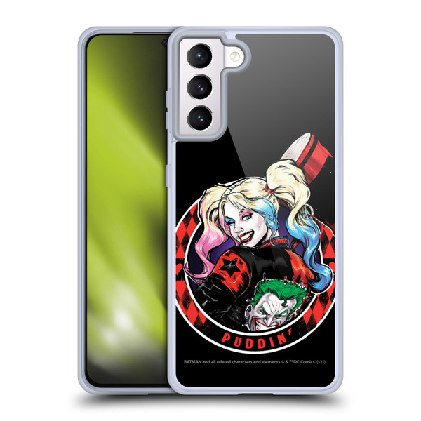 Batman DC Comics Harley Quinn Graphics Puddin Soft Gel Case for Samsung Galaxy S21+ 5G