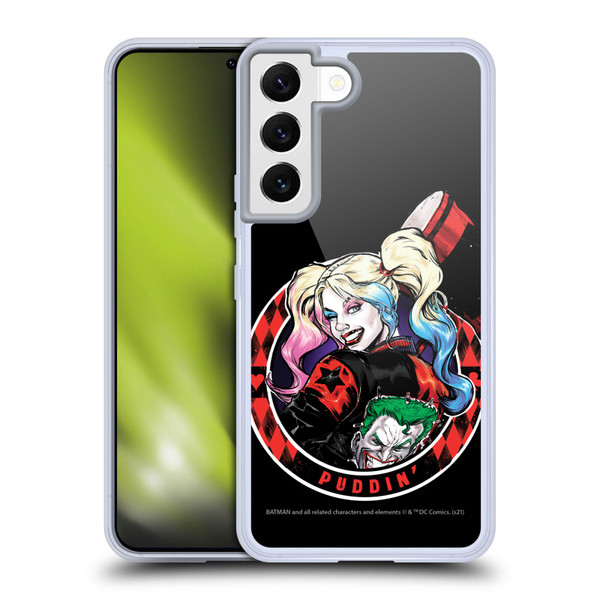 Batman DC Comics Harley Quinn Graphics Puddin Soft Gel Case for Samsung Galaxy S22 5G