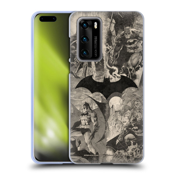 Batman DC Comics Hush Logo Collage Distressed Soft Gel Case for Huawei P40 5G
