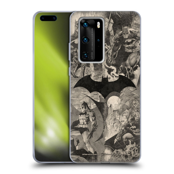 Batman DC Comics Hush Logo Collage Distressed Soft Gel Case for Huawei P40 Pro / P40 Pro Plus 5G