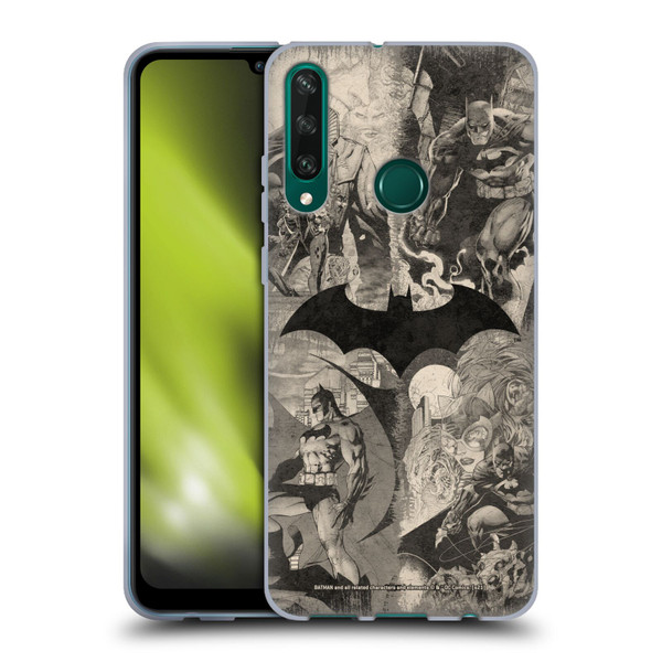 Batman DC Comics Hush Logo Collage Distressed Soft Gel Case for Huawei Y6p