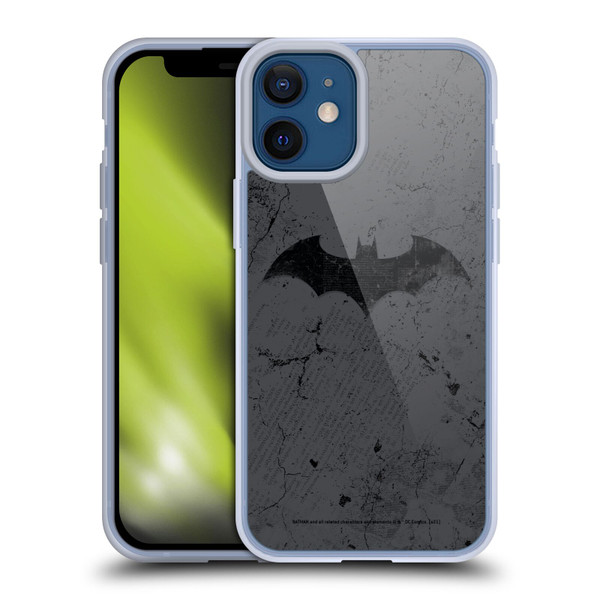 Batman DC Comics Hush Logo Distressed Soft Gel Case for Apple iPhone 12 Mini & MagSafe