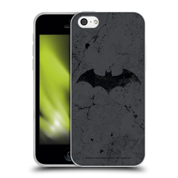 Batman DC Comics Hush Logo Distressed Soft Gel Case for Apple iPhone 5c