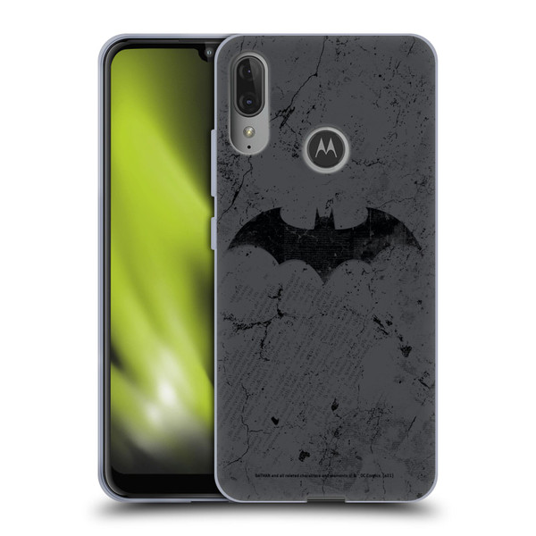 Batman DC Comics Hush Logo Distressed Soft Gel Case for Motorola Moto E6 Plus