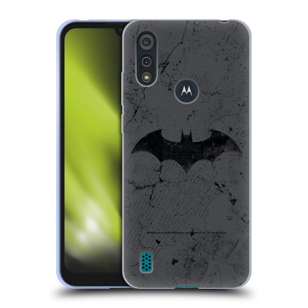 Batman DC Comics Hush Logo Distressed Soft Gel Case for Motorola Moto E6s (2020)