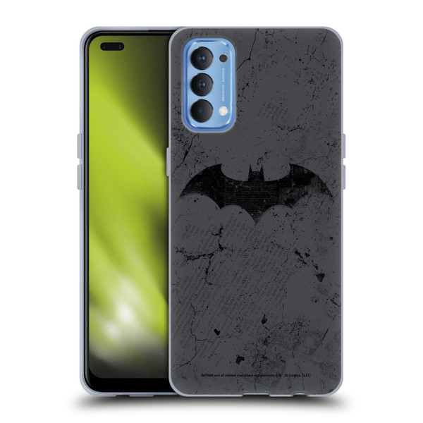 Batman DC Comics Hush Logo Distressed Soft Gel Case for OPPO Reno 4 5G