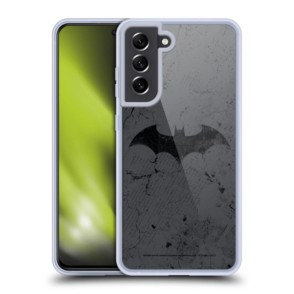 Batman DC Comics Hush Logo Distressed Soft Gel Case for Samsung Galaxy S21 FE 5G & MagSafe