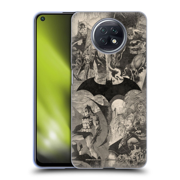 Batman DC Comics Hush Logo Collage Distressed Soft Gel Case for Xiaomi Redmi Note 9T 5G