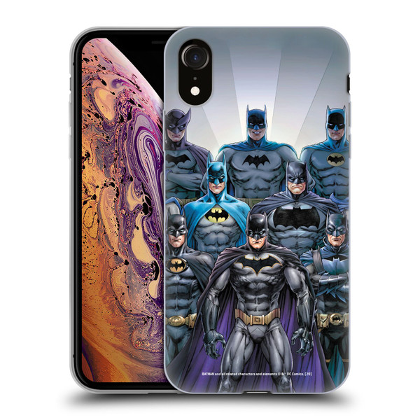 Batman DC Comics Iconic Comic Book Costumes Through The Years Soft Gel Case for Apple iPhone XR