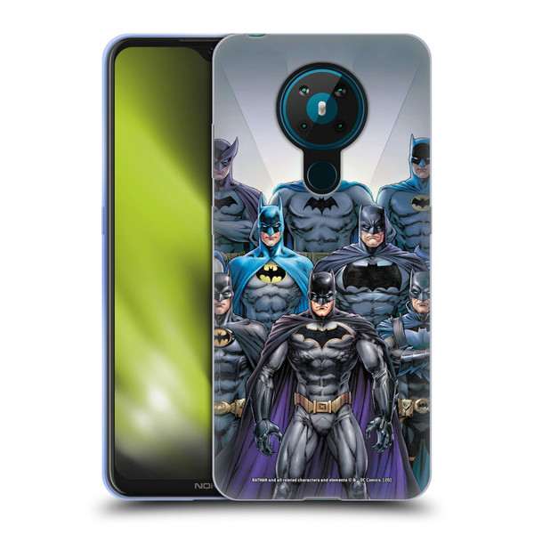 Batman DC Comics Iconic Comic Book Costumes Through The Years Soft Gel Case for Nokia 5.3