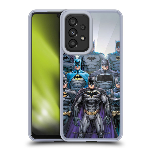 Batman DC Comics Iconic Comic Book Costumes Through The Years Soft Gel Case for Samsung Galaxy A33 5G (2022)