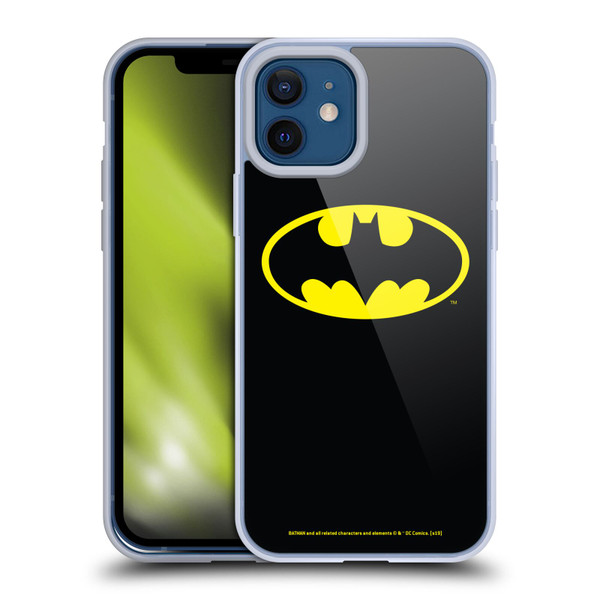 Batman DC Comics Logos Classic Soft Gel Case for Apple iPhone 12 / iPhone 12 Pro & MagSafe