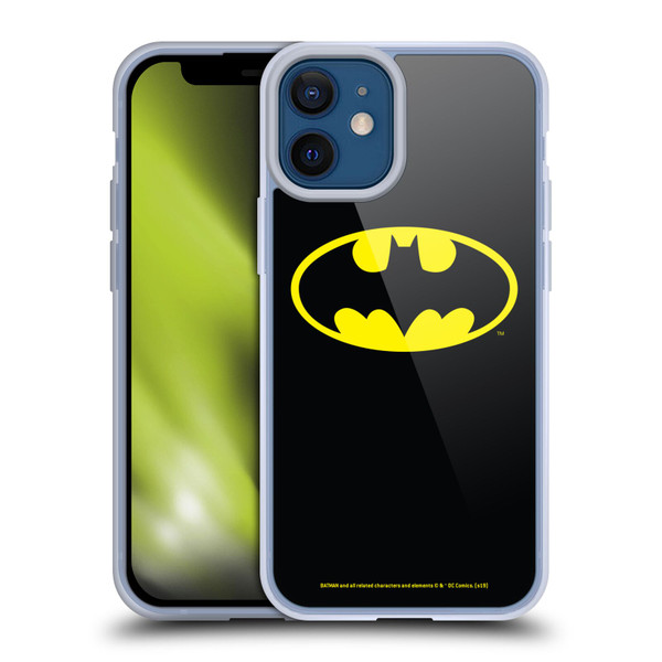Batman DC Comics Logos Classic Soft Gel Case for Apple iPhone 12 Mini