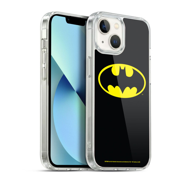 Batman DC Comics Logos Classic Soft Gel Case for Apple iPhone 13