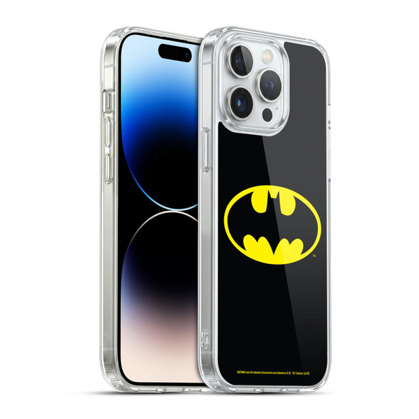 Batman DC Comics Logos Classic Soft Gel Case for Apple iPhone 14 Pro Max & MagSafe