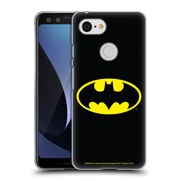 Batman DC Comics Logos Classic Soft Gel Case for Google Pixel 3