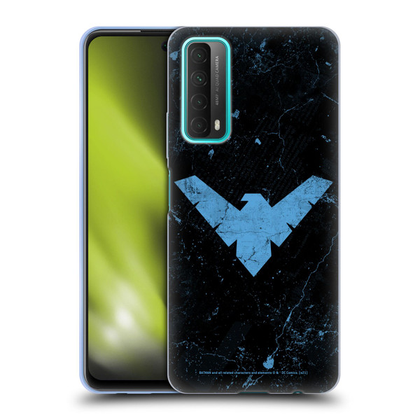 Batman DC Comics Nightwing Logo Grunge Soft Gel Case for Huawei P Smart (2021)