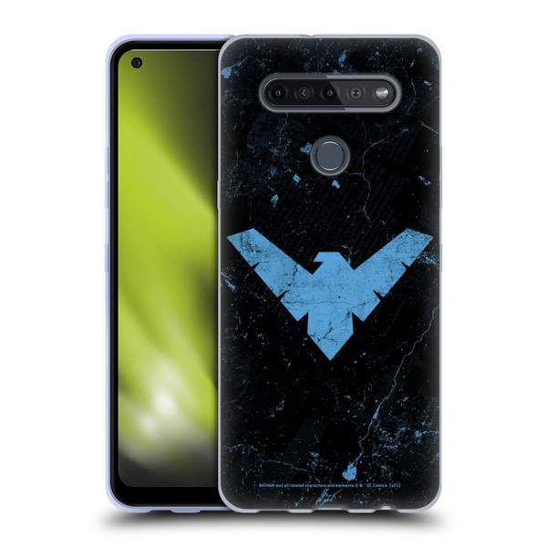 Batman DC Comics Nightwing Logo Grunge Soft Gel Case for LG K51S