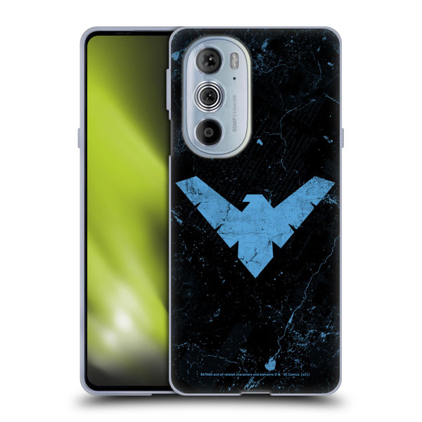 Batman DC Comics Nightwing Logo Grunge Soft Gel Case for Motorola Edge X30