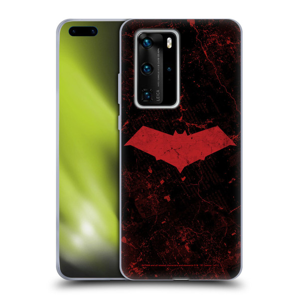 Batman DC Comics Red Hood Logo Grunge Soft Gel Case for Huawei P40 Pro / P40 Pro Plus 5G