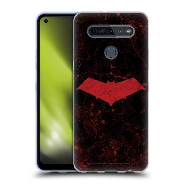 Batman DC Comics Red Hood Logo Grunge Soft Gel Case for LG K51S