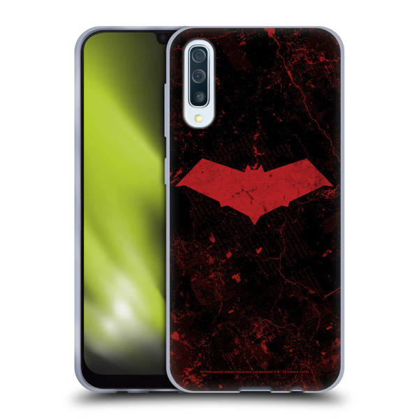Batman DC Comics Red Hood Logo Grunge Soft Gel Case for Samsung Galaxy A50/A30s (2019)