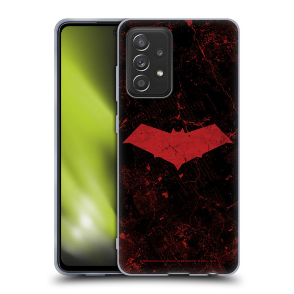 Batman DC Comics Red Hood Logo Grunge Soft Gel Case for Samsung Galaxy A52 / A52s / 5G (2021)