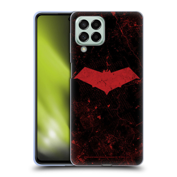 Batman DC Comics Red Hood Logo Grunge Soft Gel Case for Samsung Galaxy M53 (2022)