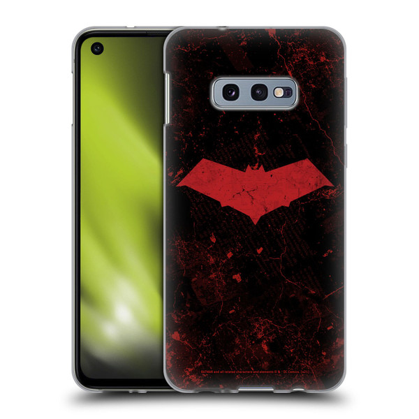 Batman DC Comics Red Hood Logo Grunge Soft Gel Case for Samsung Galaxy S10e
