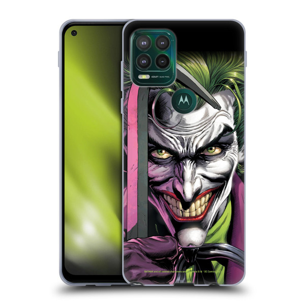 Batman DC Comics Three Jokers The Clown Soft Gel Case for Motorola Moto G Stylus 5G 2021
