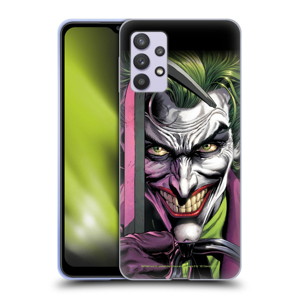 Batman DC Comics Three Jokers The Clown Soft Gel Case for Samsung Galaxy A32 5G / M32 5G (2021)