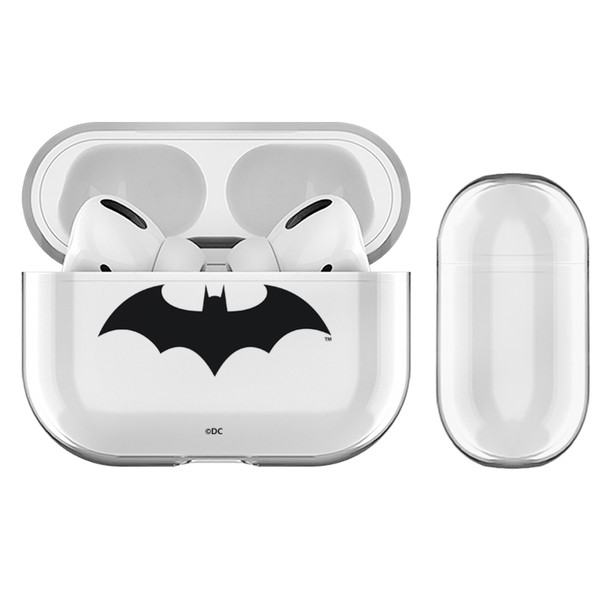 Batman DC Comics Logos Hush Clear Hard Crystal Cover Case for Apple AirPods Pro Charging Case