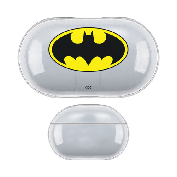 Batman DC Comics Logos Classic Clear Hard Crystal Cover Case for Samsung Galaxy Buds / Buds Plus