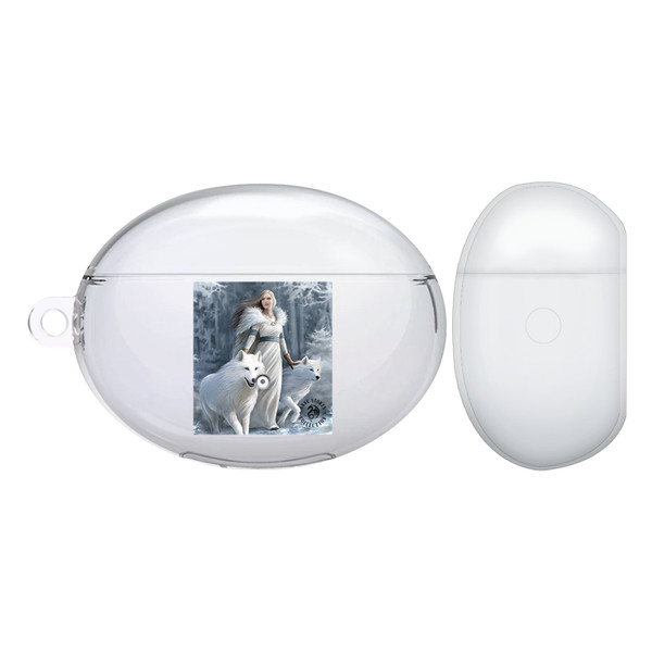 Anne Stokes Fantasy Designs Winter Guardians Clear Hard Crystal Cover Case for Huawei Freebuds 4