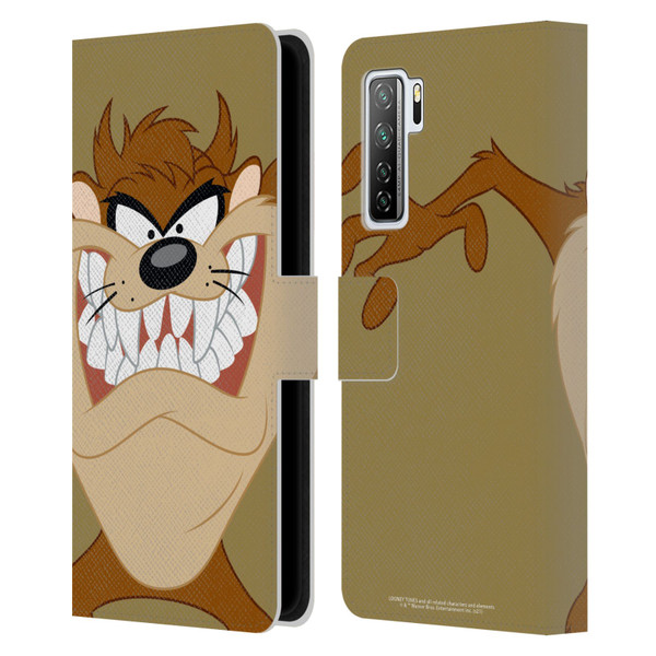 Looney Tunes Characters Tasmanian Devil Leather Book Wallet Case Cover For Huawei Nova 7 SE/P40 Lite 5G