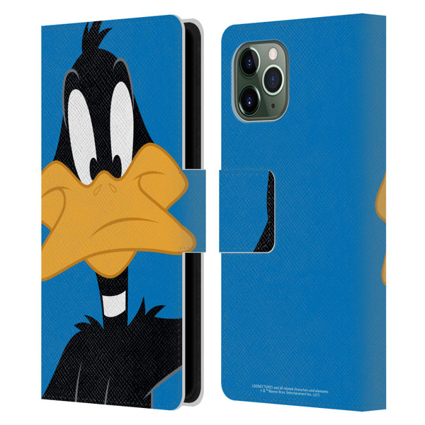 Looney Tunes Characters Daffy Duck Leather Book Wallet Case Cover For Apple iPhone 11 Pro