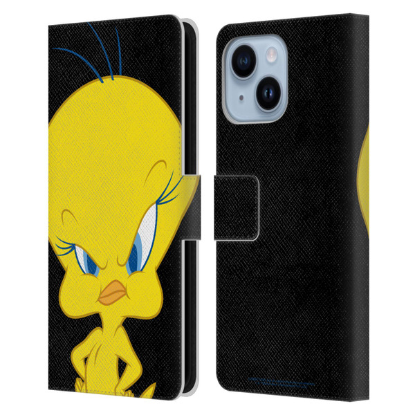 Looney Tunes Characters Tweety Leather Book Wallet Case Cover For Apple iPhone 14 Plus