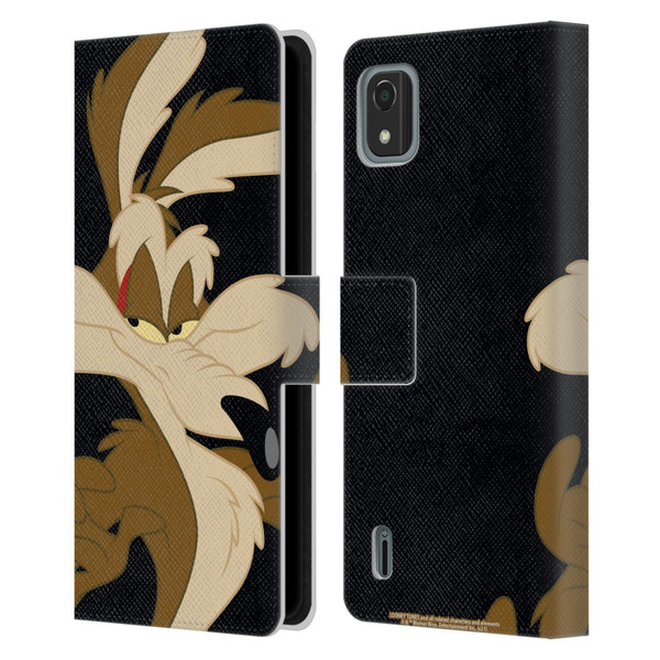 Looney Tunes Characters Wile E. Coyote Leather Book Wallet Case Cover For Nokia C2 2nd Edition
