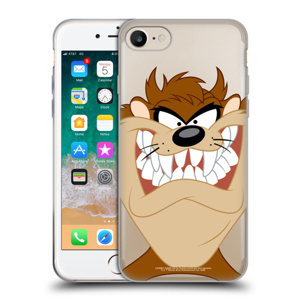Looney Tunes Characters Tasmanian Devil Soft Gel Case for Apple iPhone 7 / 8 / SE 2020 & 2022 & MagSafe