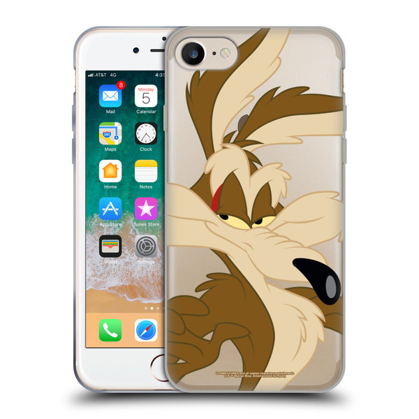 Looney Tunes Characters Wile E. Coyote Soft Gel Case for Apple iPhone 7 / 8 / SE 2020 & 2022