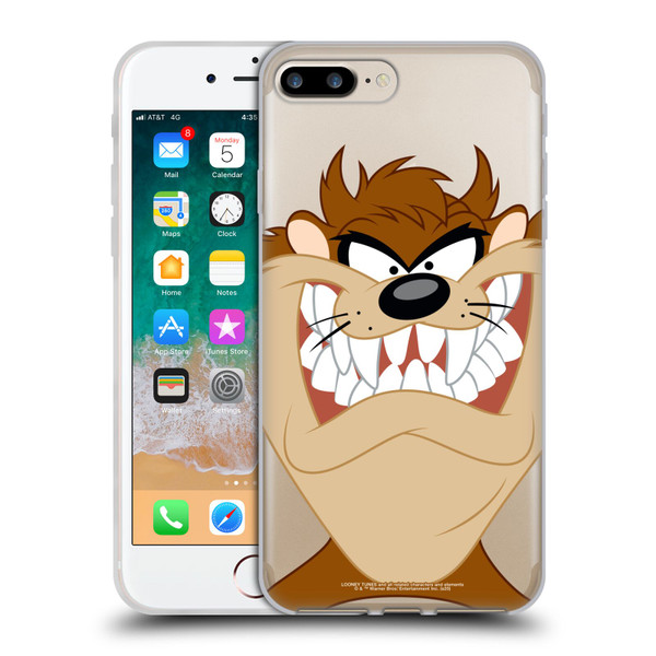 Looney Tunes Characters Tasmanian Devil Soft Gel Case for Apple iPhone 7 Plus / iPhone 8 Plus & MagSafe