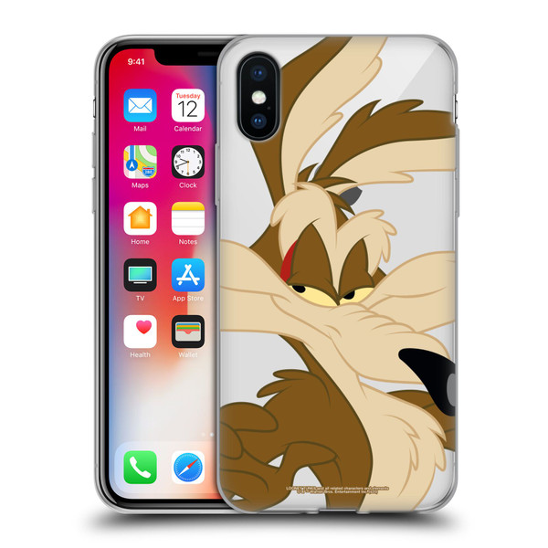 Looney Tunes Characters Wile E. Coyote Soft Gel Case for Apple iPhone X / iPhone XS