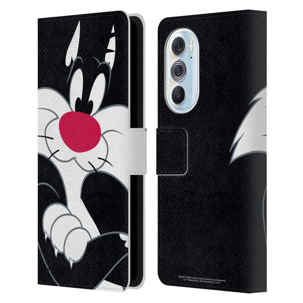 Looney Tunes Characters Sylvester The Cat Leather Book Wallet Case Cover For Motorola Edge X30