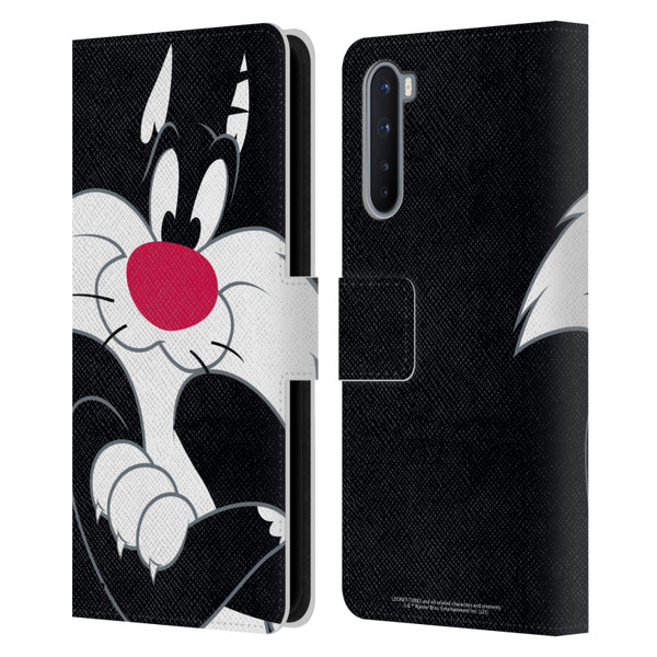 Looney Tunes Characters Sylvester The Cat Leather Book Wallet Case Cover For OnePlus Nord 5G