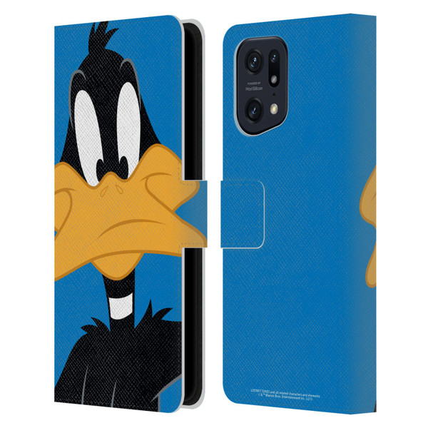 Looney Tunes Characters Daffy Duck Leather Book Wallet Case Cover For OPPO Find X5