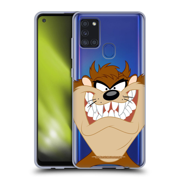 Looney Tunes Characters Tasmanian Devil Soft Gel Case for Samsung Galaxy A21s (2020)