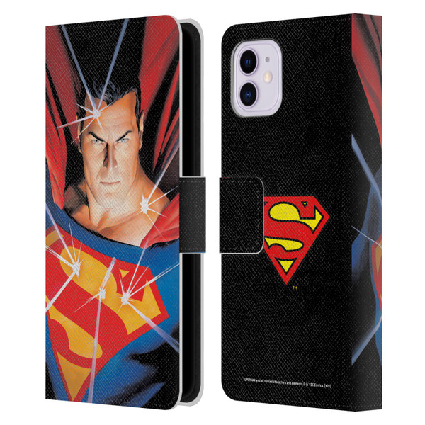 Superman DC Comics Famous Comic Book Covers Alex Ross Mythology Leather Book Wallet Case Cover For Apple iPhone 11
