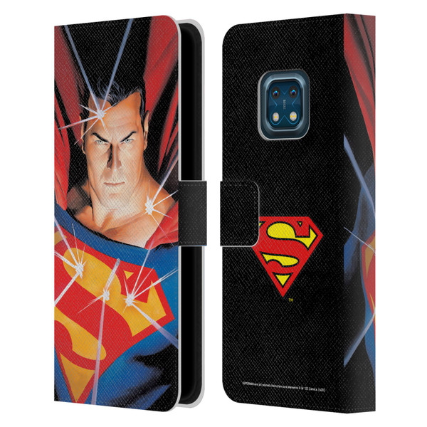 Superman DC Comics Famous Comic Book Covers Alex Ross Mythology Leather Book Wallet Case Cover For Nokia XR20