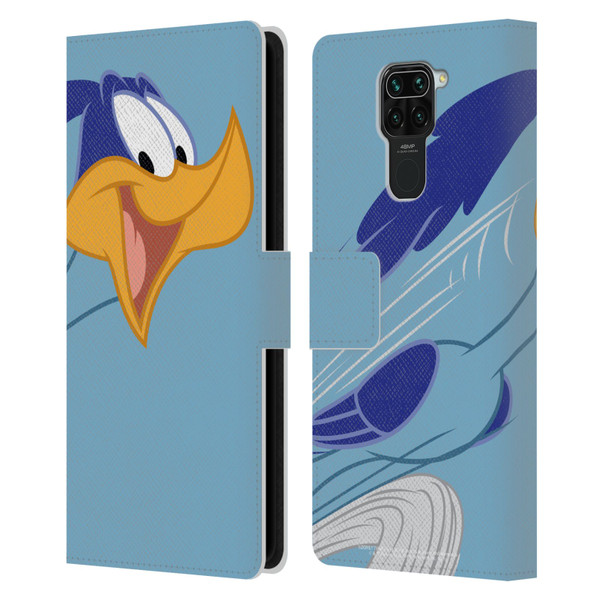 Looney Tunes Characters Road Runner Leather Book Wallet Case Cover For Xiaomi Redmi Note 9 / Redmi 10X 4G